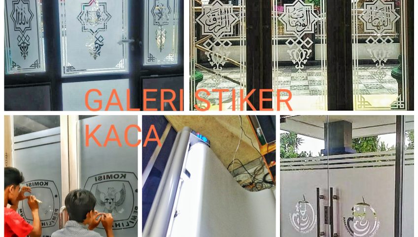 kami menyediakan pembuatan logo/gambar cutting stiker kaca